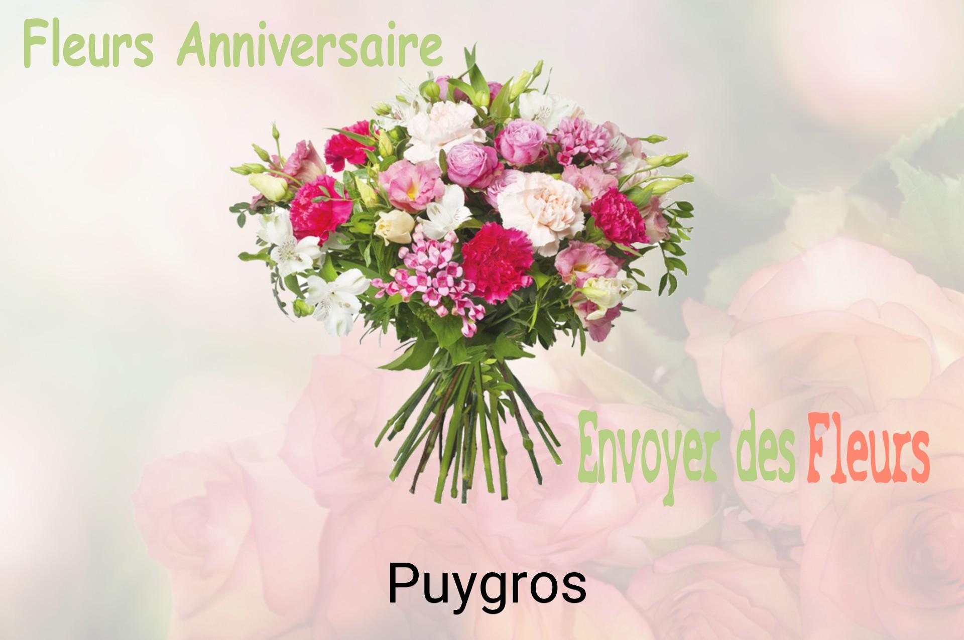 Bouquet de fleurs d’anniversaire livré à Puygros